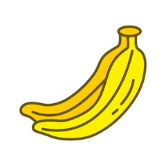 Banana Fruit Design Graphic Template Vector