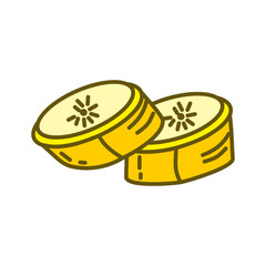 Banana Fruit Design Graphic Template Vector