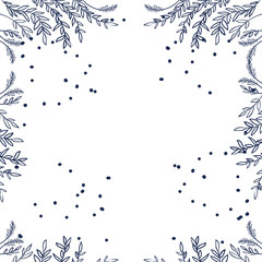 pattern branch and leaf isolated icon