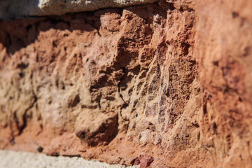 old brick broken background