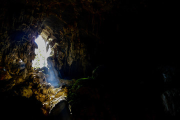 cave in cave, digital photo picture as a background