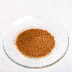 Descurainia Sophia powder isolated on white background
