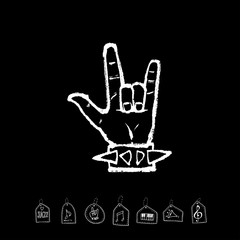 음악회 포스터 / 손으로 그린 음악 일러스트