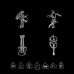 음악회 포스터 / 손으로 그린 음악 일러스트