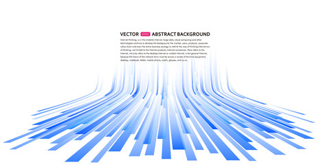 Abstract perspective background illustration, vector glowing background illustration