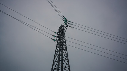 electricity pylon against sky