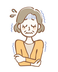 冷え性　女性　中年　寒気