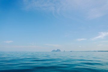 Blue sea And the island 