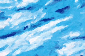 Colorful oil painting hand-painted art illustration : abstract texture on canvas, background (High-resolution 2D CG illustration)