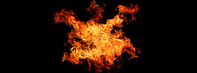 Obraz premium 火の素材