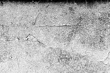 Old painted wall background texture close up. Black and white