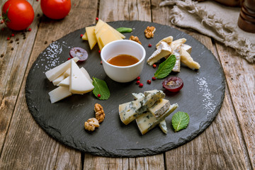 Cheese plate italian food
