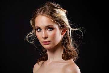 Fototapeta premium Make Up. Beautiful Blonde Woman
