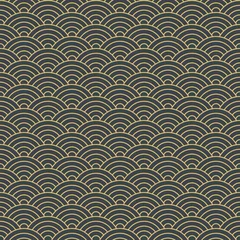 Behang japans geometrisch naadloos patroon © antlia
