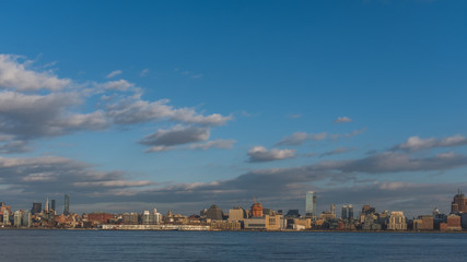 Skyline of midtown  Manhattan of New York City, viewed from New Jersey, USA