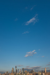 Skyline of midtown Manhattan of New York City, viewed from New Jersey, USA