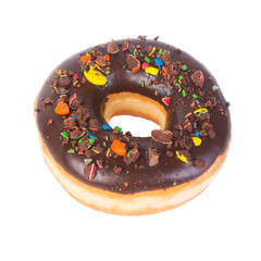 donut or donut with concept on a background.