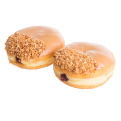 donut or donut with concept on a background.