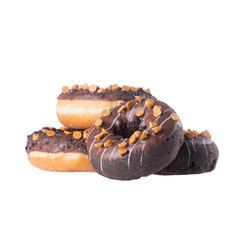 donut or donut with concept on a background.