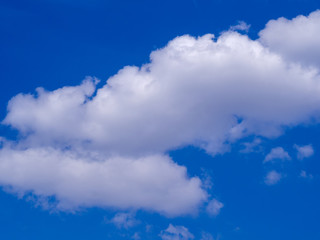 Obraz premium Natural blue sky with cloud closeup or background