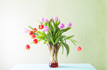 Bouquet of beautiful tulips