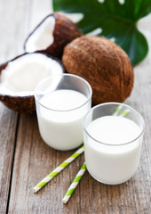 Milk and coconut