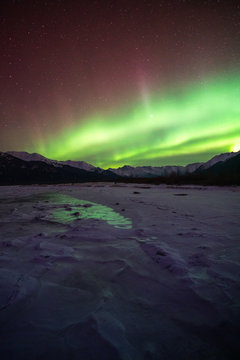 Northern Lights Exploding Over Alaska