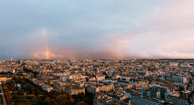 view of paris from the eiffel tower