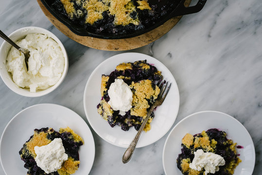 Blueberry Cobbler Ala Mode