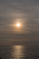 Fototapeta premium sunset liguria italy