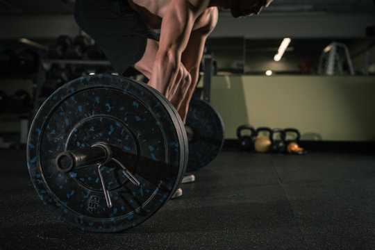 Young man working out