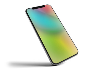 Isolated Smartphone Mockup - 3d rendering