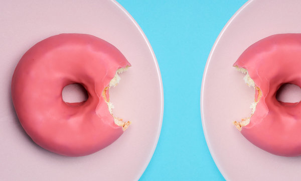pink donuts