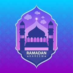 Ramadan Kareem Design Vector.Suitable for Greeting Card, Banner and Poster.