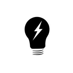 light bulb on white background