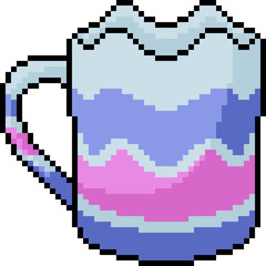 Obraz premium vector pixel art fashion mug