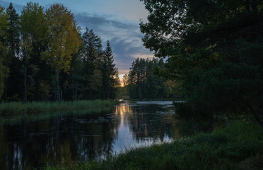 River landscape! Farnebofjarden national park in Sweden.