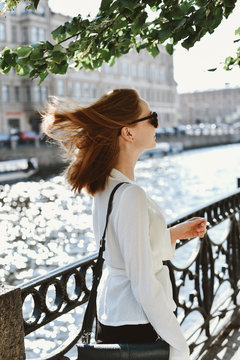 Wind in her hair