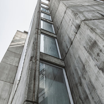 architecture,design,city, concrete,detail,cube,starkly massive blocks.