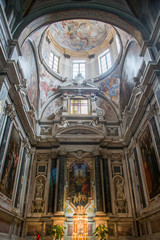 Fototapeta na wymiar Church in Castelnuovo Tuscany Italy