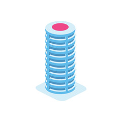 Build isometric 3d icon. Creative illustration idea.