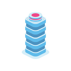 Build isometric 3d icon. Creative illustration idea.