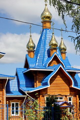 Fototapeta premium We travel around Russia. The cities of Russia - the city of Cheboksary. Beautiful temples, fountains on water. parks.