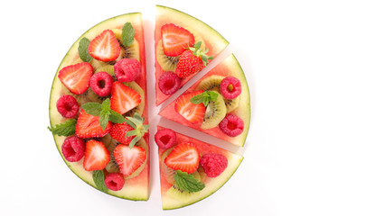 watermelon with berry fruit