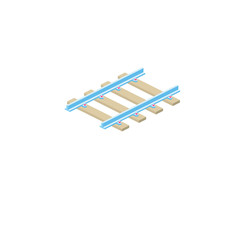 Rails isometric illustrate icon design