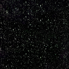 Falling snow-fake winter background. color particle texture on black background