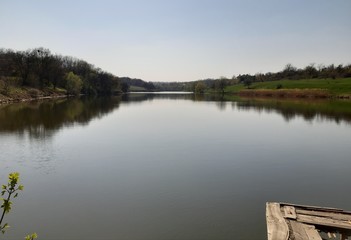 Obraz premium lake in the park