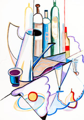 still life with coffee pot