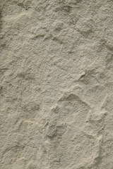 Cream-colored stone patio