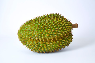 Durian fruit isolated on white background